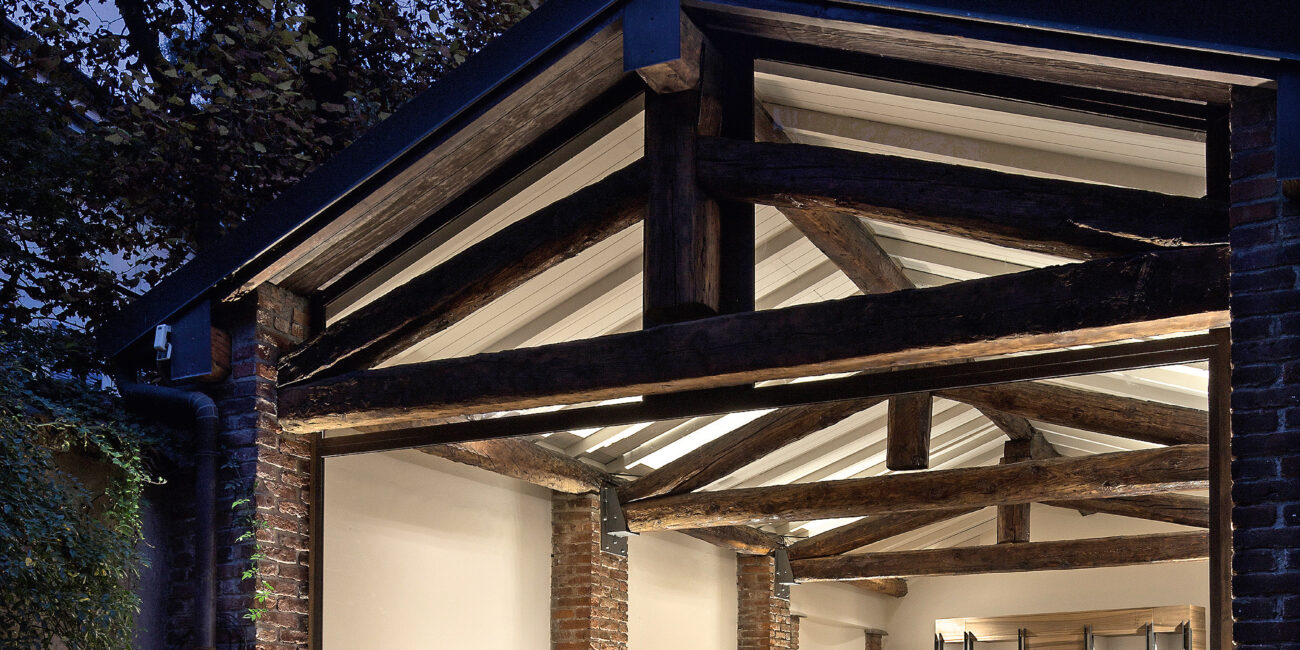 orto botanico: stanza vista dall'esterno