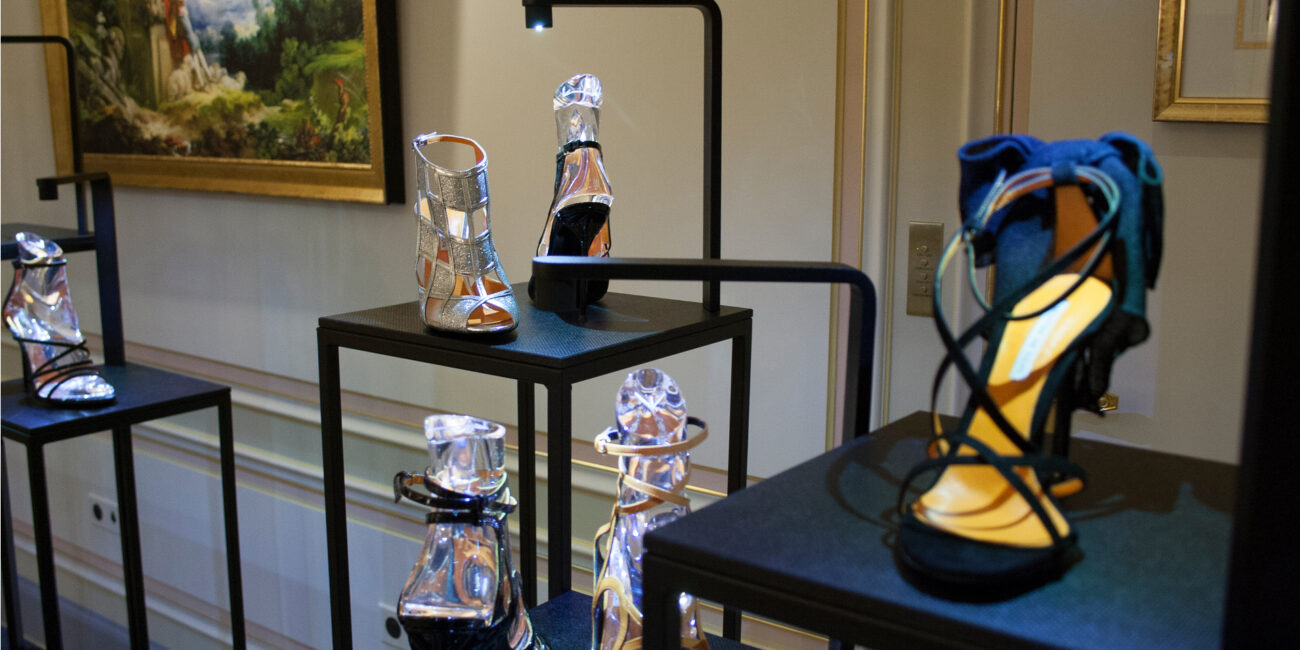 walter de silva: esposizione scarpe