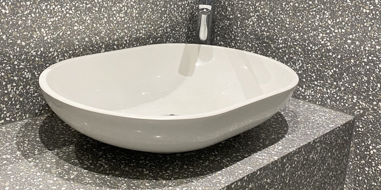 bagno terrazzo lavabo